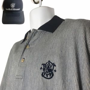 Smith & Wesson Gun Co Hat and Polo Shirt L